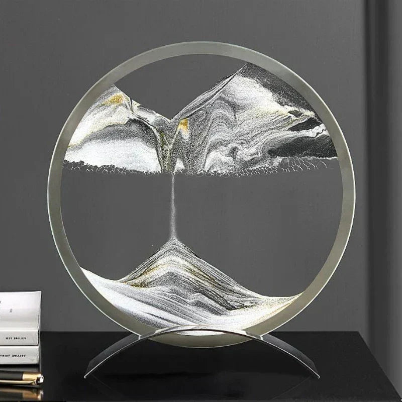 Velora Drift Sand Lamp — Moving Sand Art Sculpture, Soothing Ambient Light