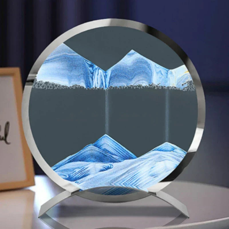 DynamicSands Sandkunstlampe mit beweglichem Sand – entspannendes Ambientelicht