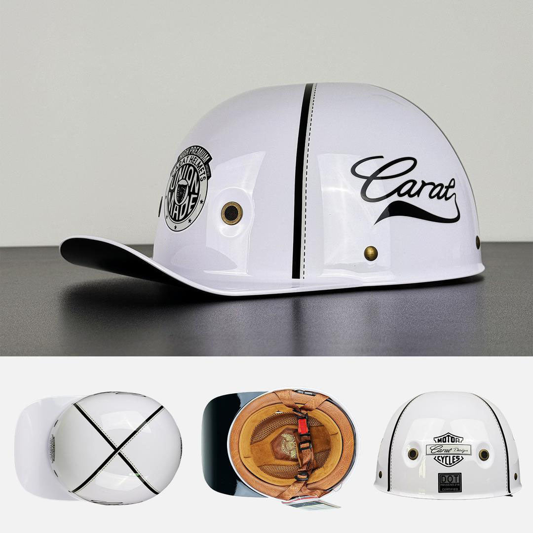 DOT & ECE Certified Moto Baseball Cap Style Helmet