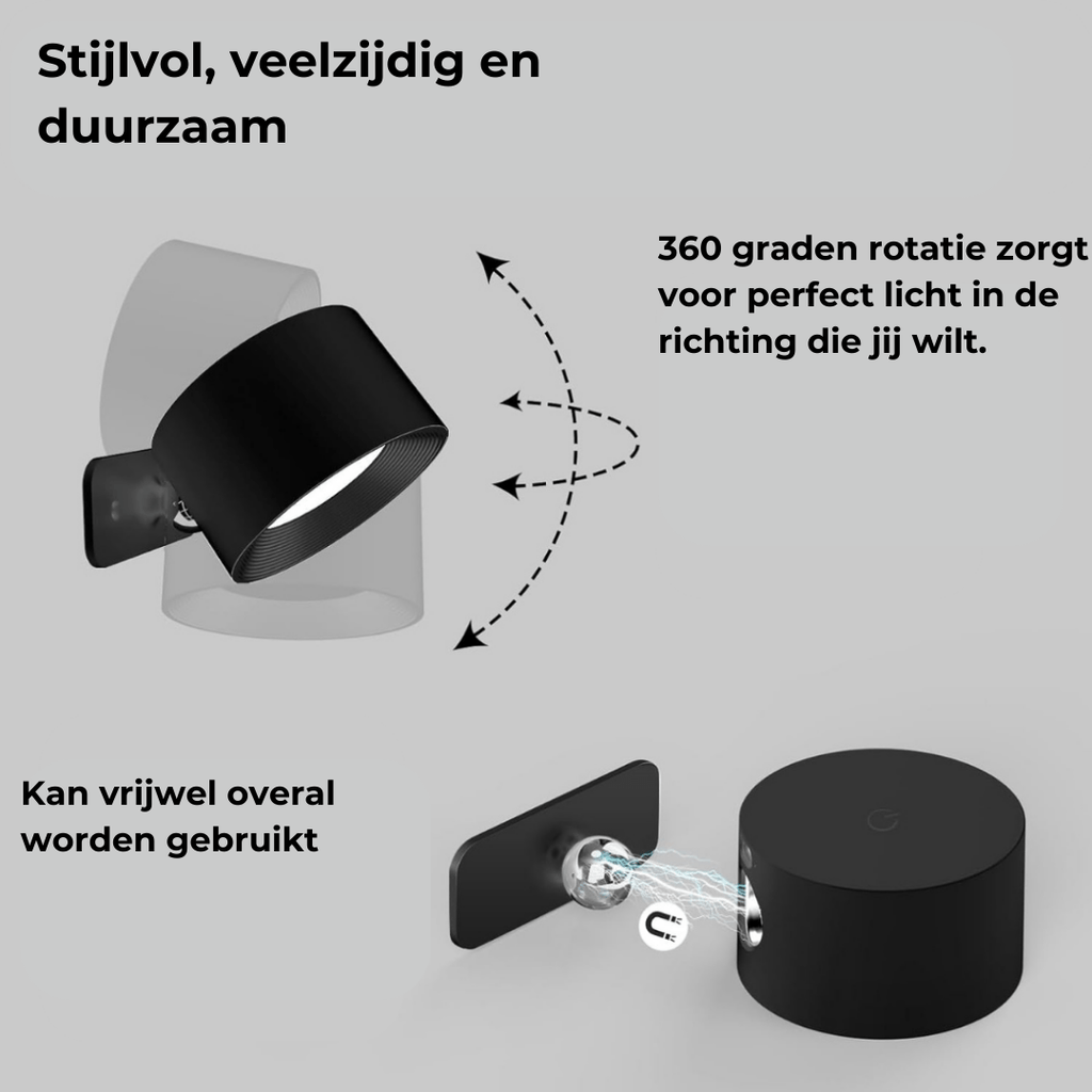 FlexiLamp 360° Wireless Rechargeable Wall Light