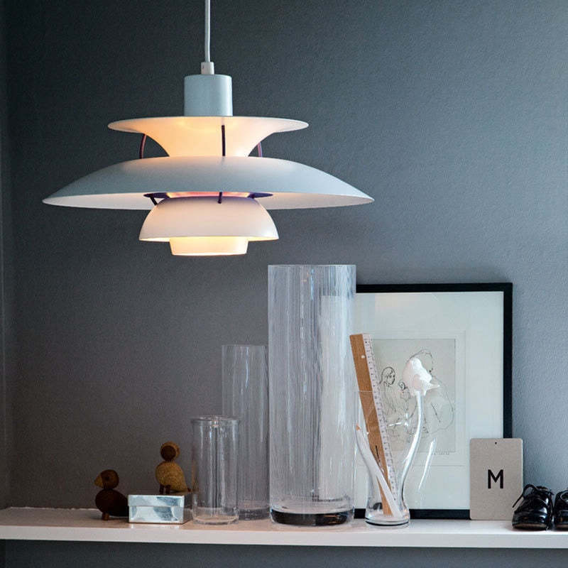 Morandi modern LED-hänglampa — färgglad skärm