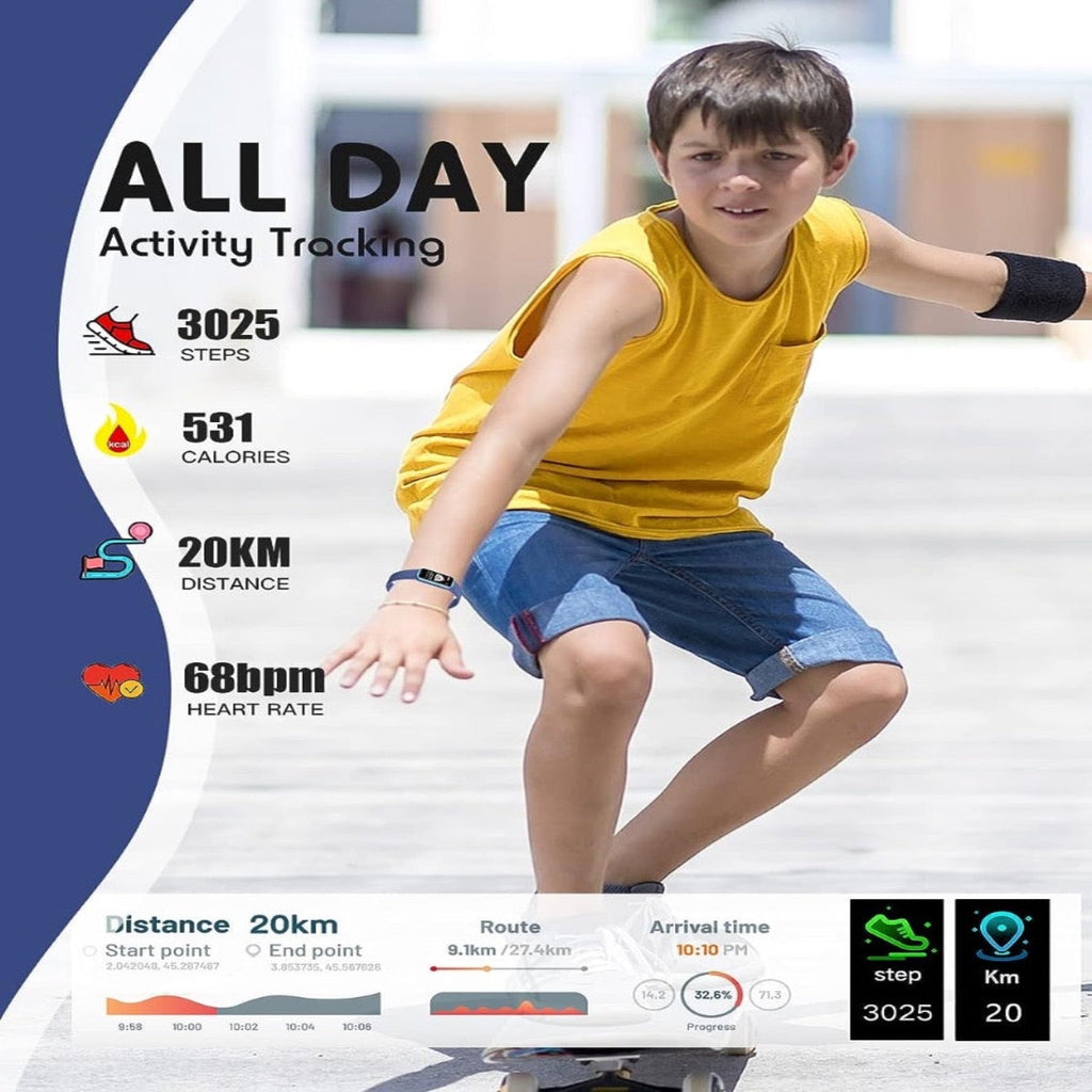 Fitness-Smartwatch für Kinder – Aktivitätstracker mit GPS und Schrittzähler