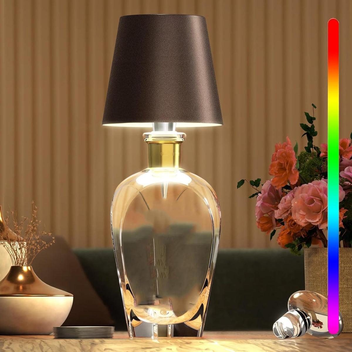 Lampada a forma di bottiglia Light — Elemento d'atmosfera con controllo touch