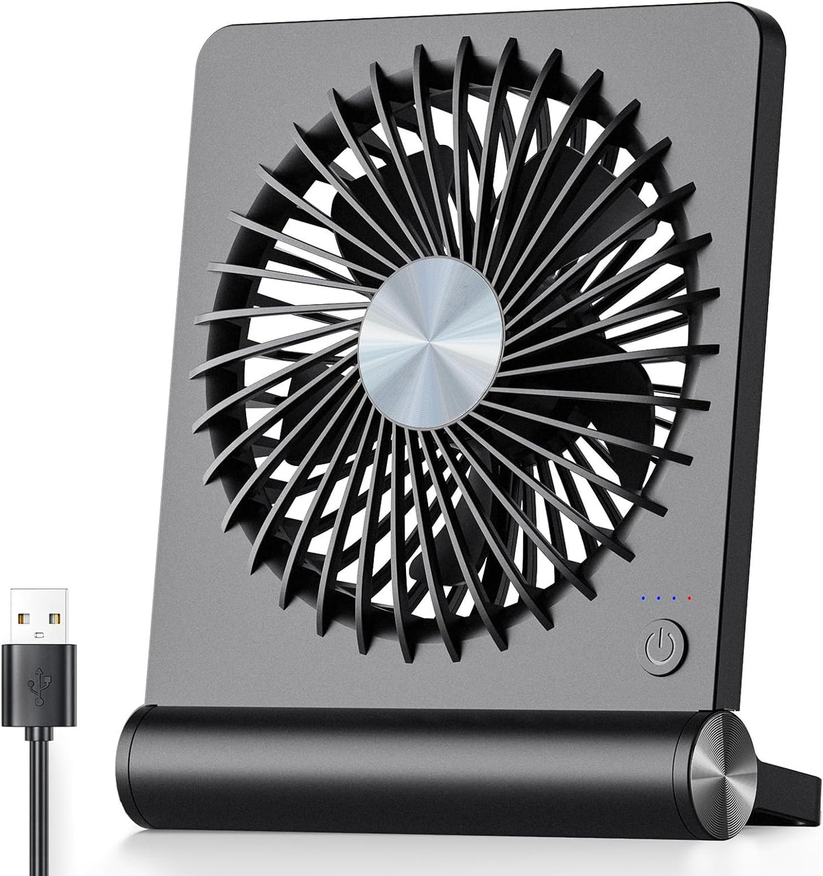 BREEZEQUIET Compact Table Fan — Ultra-Quiet, Powerful Airflow