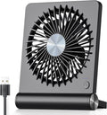 BREEZEQUIET Compact Table Fan — Ultra-Quiet, Powerful Airflow