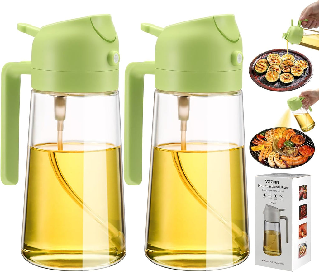 2 Pack Oil Dispenser And Sprayer Bottle | Filindra