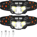 2-Pack Ultra-Bright Led Rechargeable Headlamp Flashlight Waterproof And Motion Sensor | Filindra