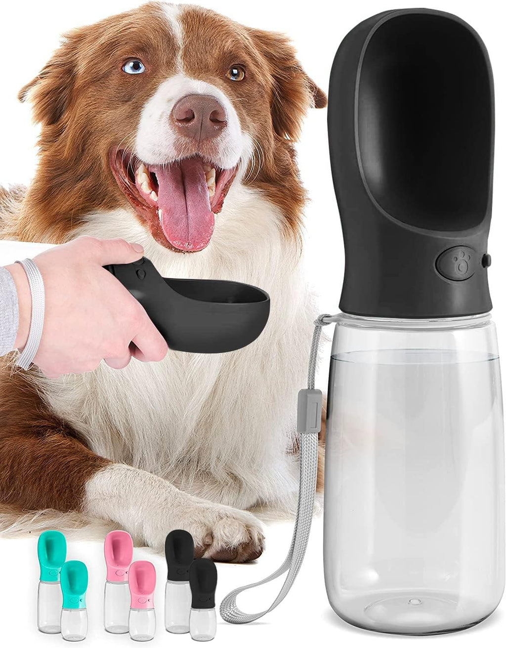 19 oz portable water bottle for dogs | Filindra