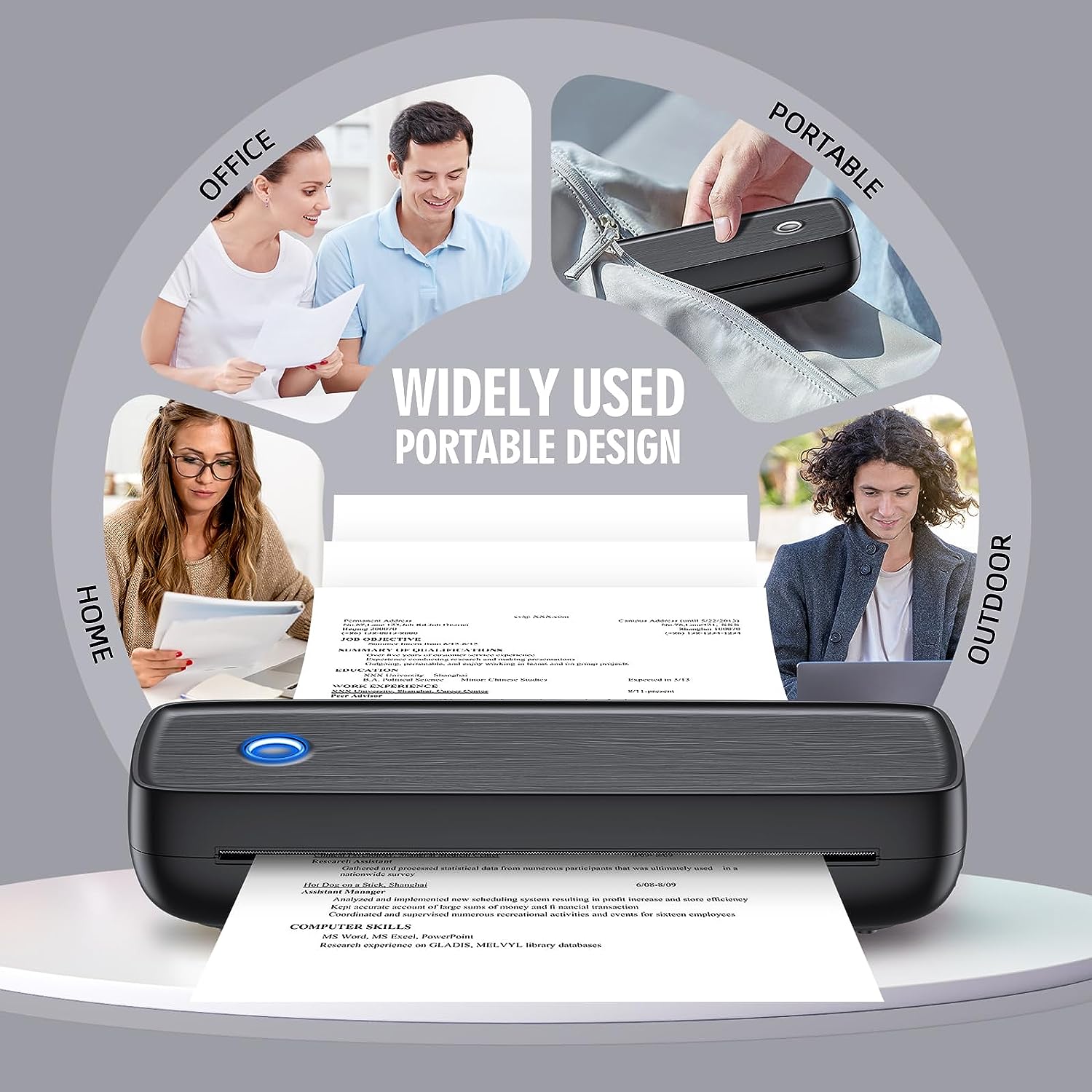 Imprimantă termică portabilă wireless fără cerneală | Filindra