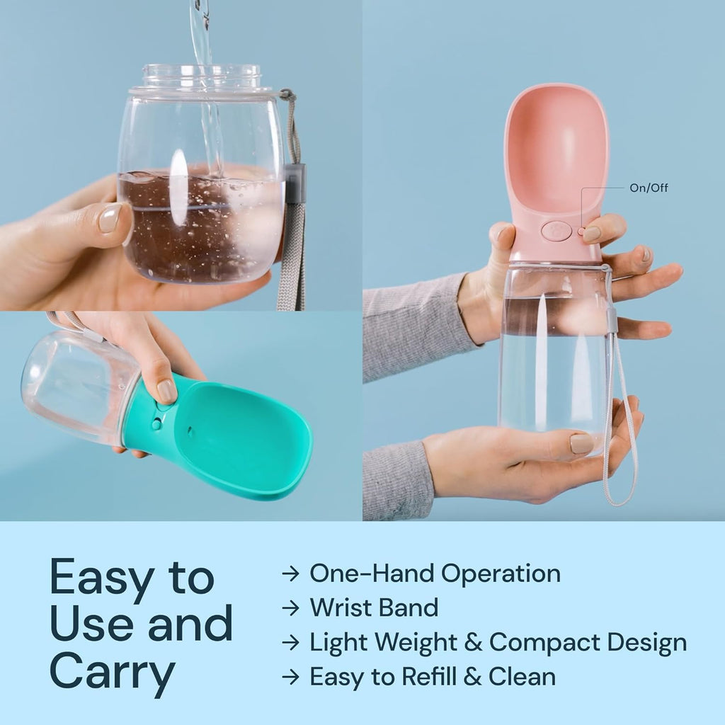 19 oz portable water bottle for dogs | Filindra