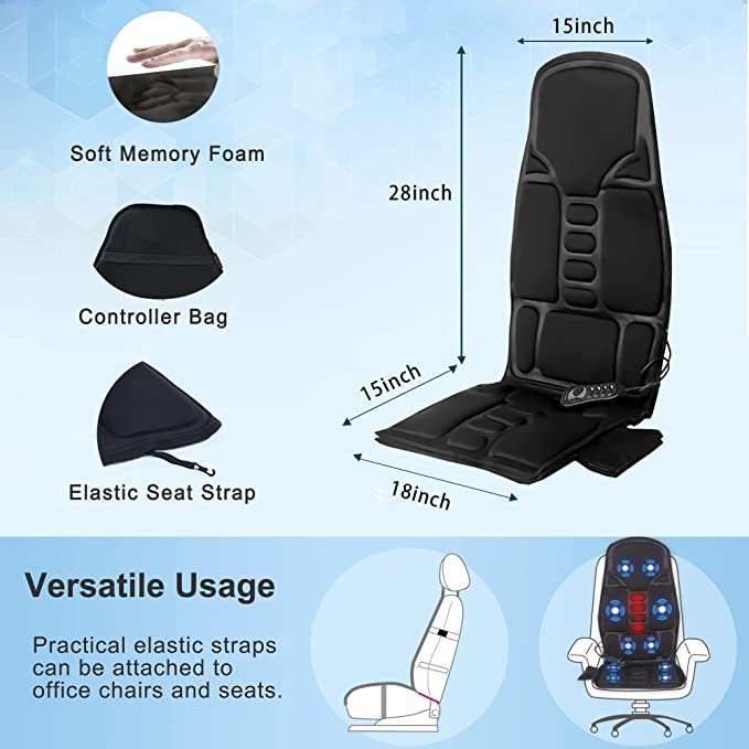 Premium Massage Chair Pad - Top Rated Car Seat Massager | Filindra