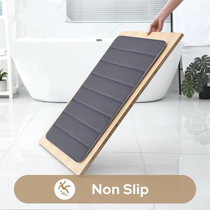 3-Piece Memory Foam Bath Mat Set — Non-Slip, Plush Comfort