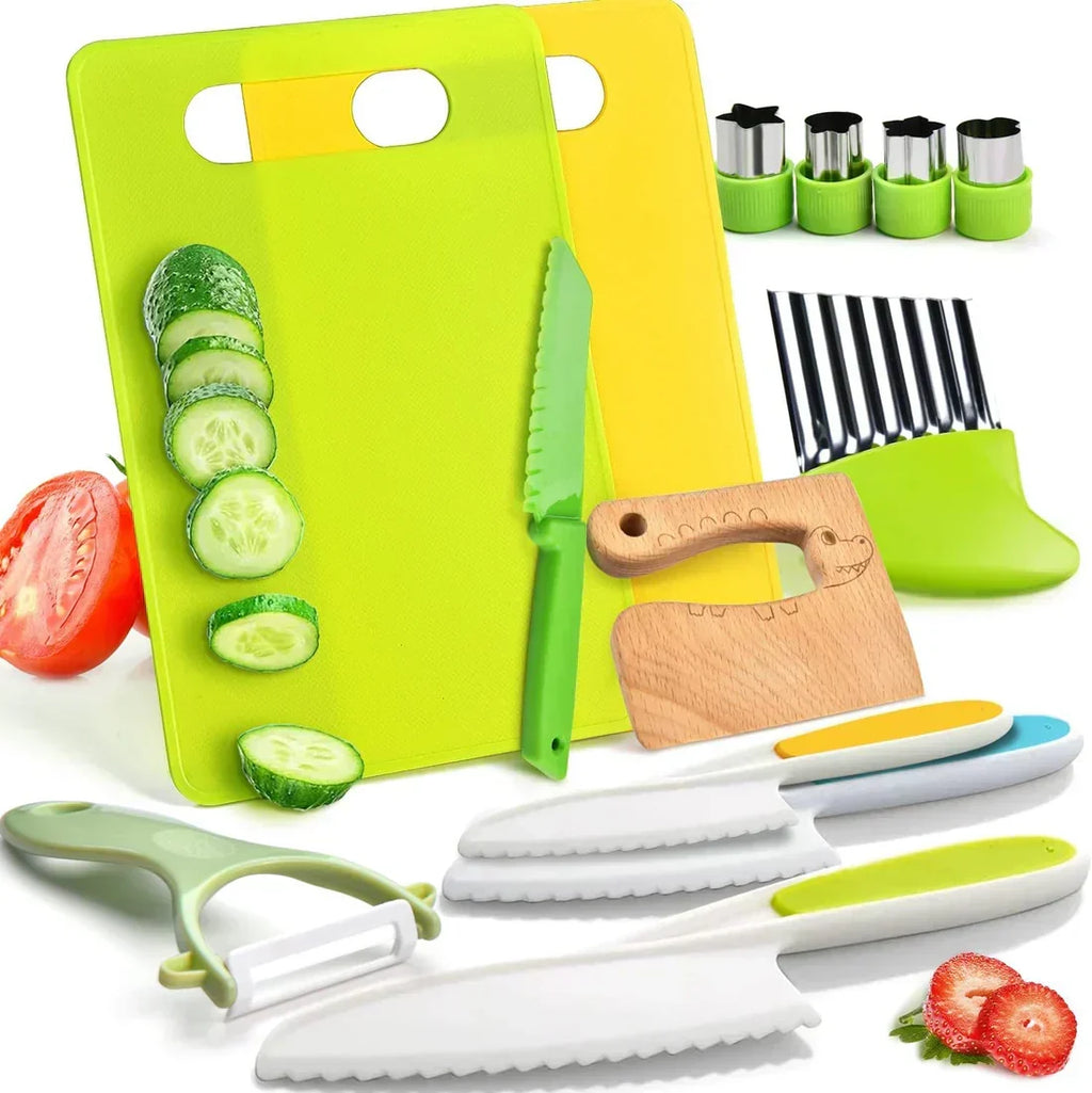 Mini Chef 12-Piece Educational Kids' Kitchen Tool Set