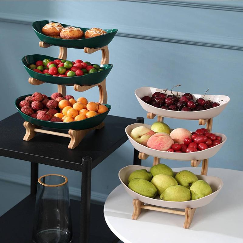 Présentoir à fruits métallique à étages FruitTower — Design peu encombrant