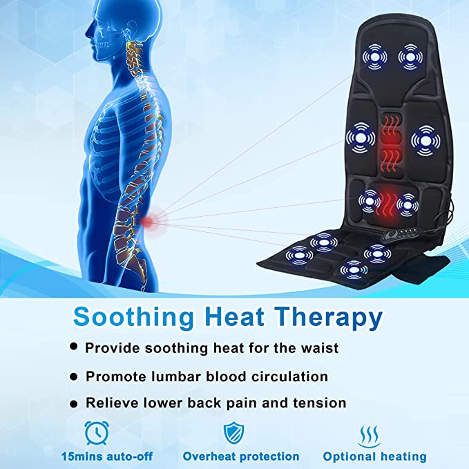 Premium Massage Chair Pad - Top Rated Car Seat Massager | Filindra