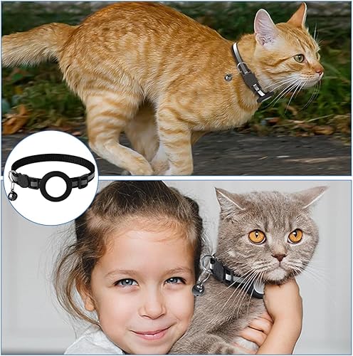 Reflective Quick-Release Cat GPS Collar — Durable Construction, Secure Fastening