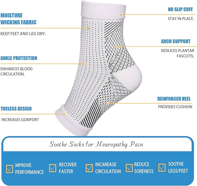 4 Pairs of Premium Therapy Socks For Men and Women | Filindra
