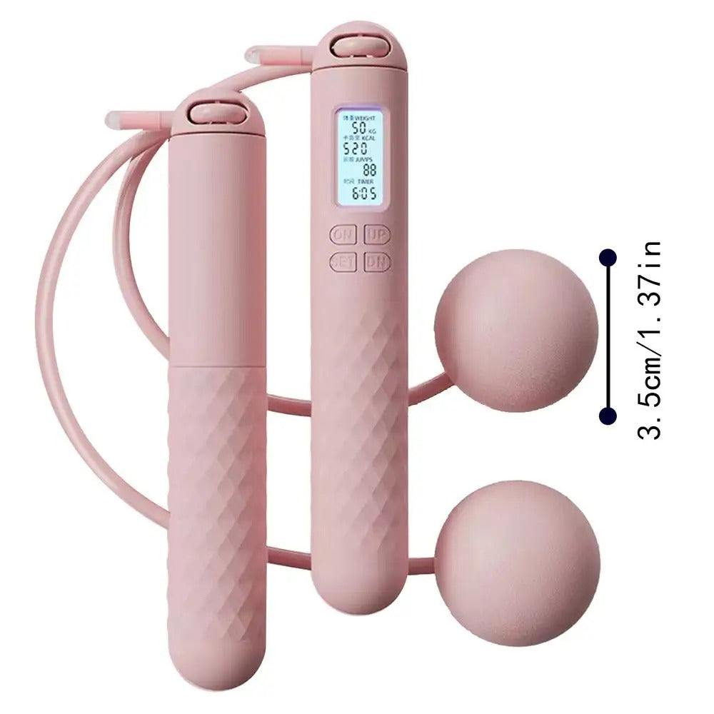 AeroFlex Cordless Weighted Jump Rope — Digital Counter