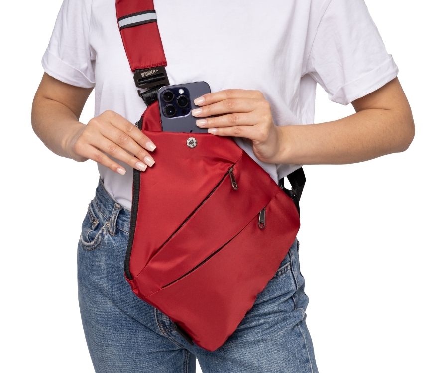 Anti-Theft Travel Bag — Concealed Zipper Design & Secure Front Pockets