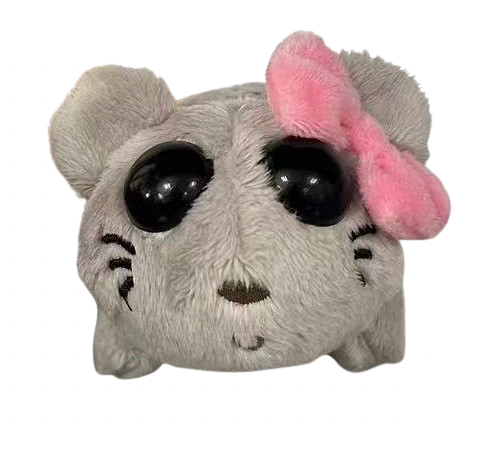 Jucărie de pluș cu hamster trist, inspirată de meme — sunet de vioară activat prin buton