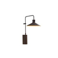 NexaLume Matte Black Outdoor Cone Wall Light With IP65 Rating