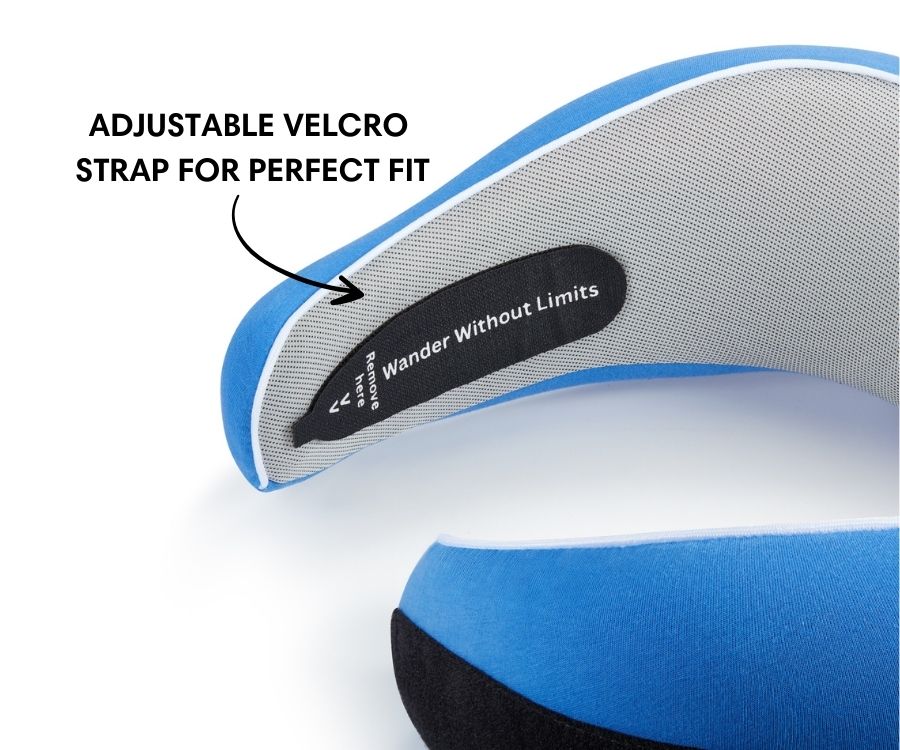 Memory Foam Travel Neck Pillow — Ergonomic Contour Fit, Compact Carry Size