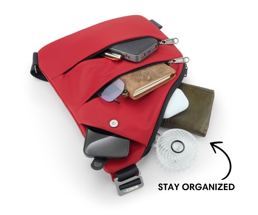 Anti-Theft Travel Bag — Concealed Zipper Design & Secure Front Pockets