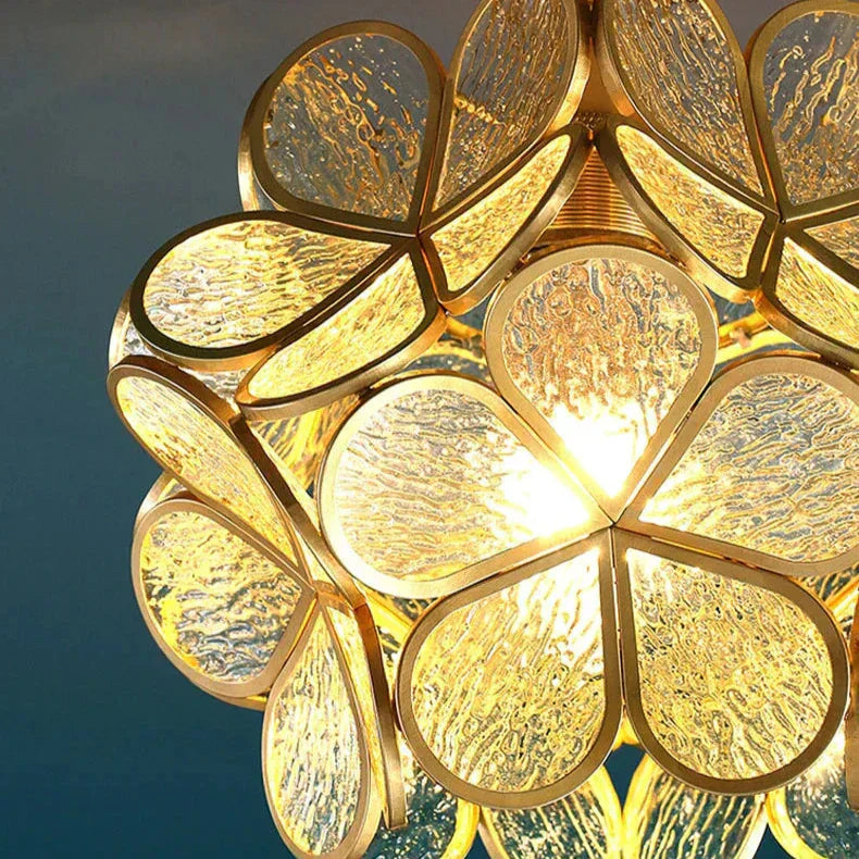 Aurelia Floral Glass Pendant Light For Modern Interiors