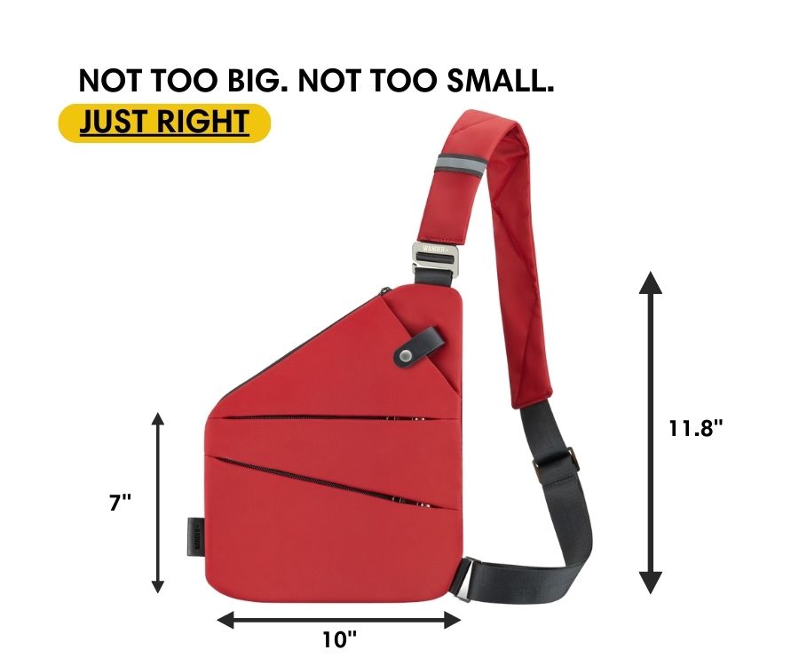 Anti-Theft Travel Bag — Concealed Zipper Design & Secure Front Pockets