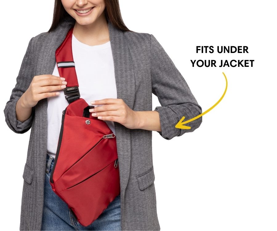 Anti-Theft Travel Bag — Concealed Zipper Design & Secure Front Pockets