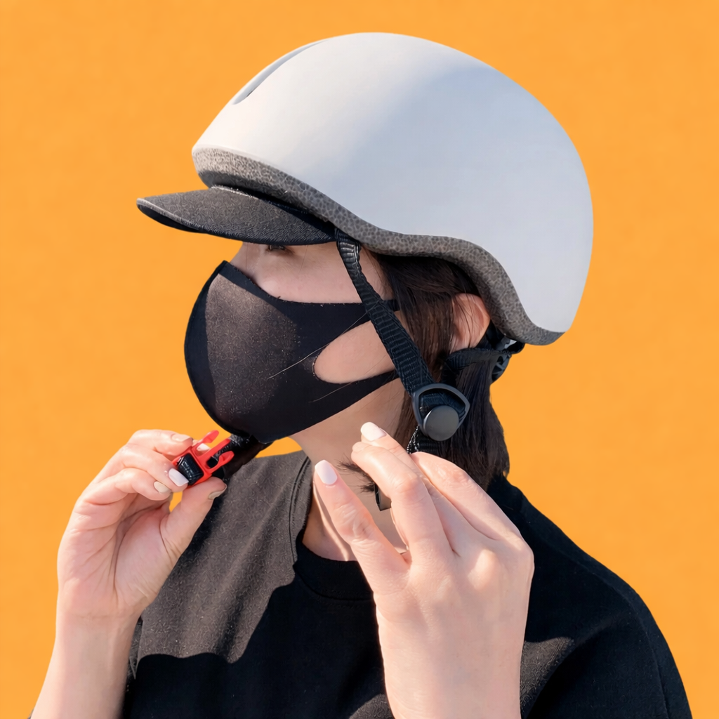 Urban Commuter Helmet — In-Mold PC Shell, Integrated Bug Net