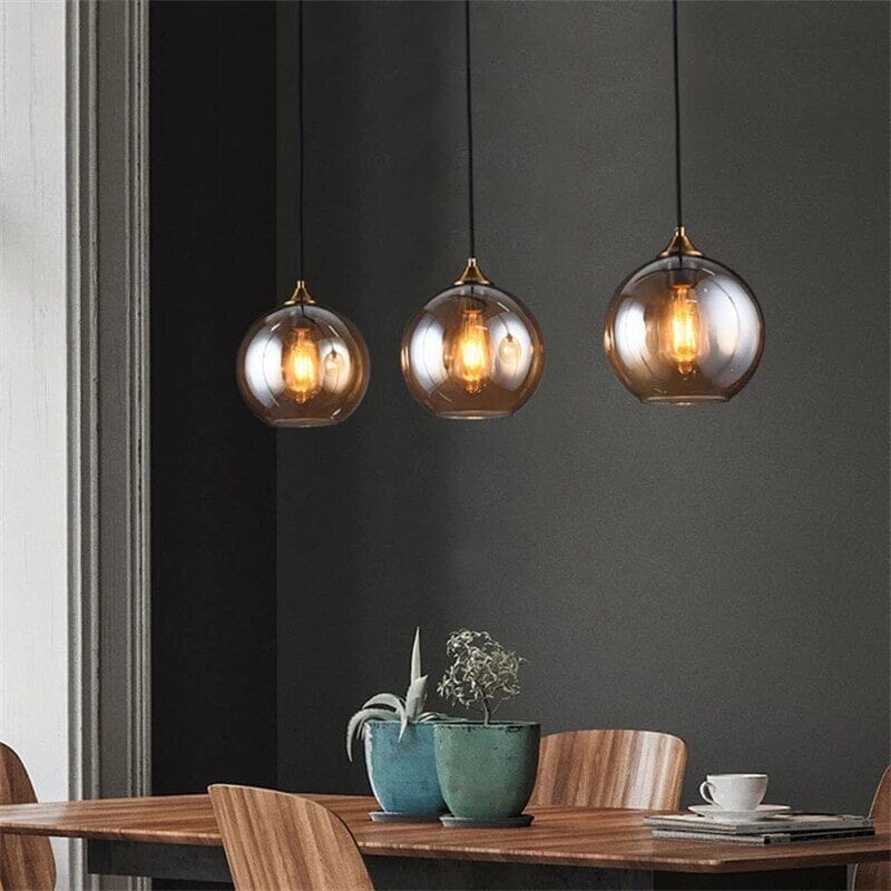 Aurelia Glass Pendant Light With Rustic Warmth For Living Rooms