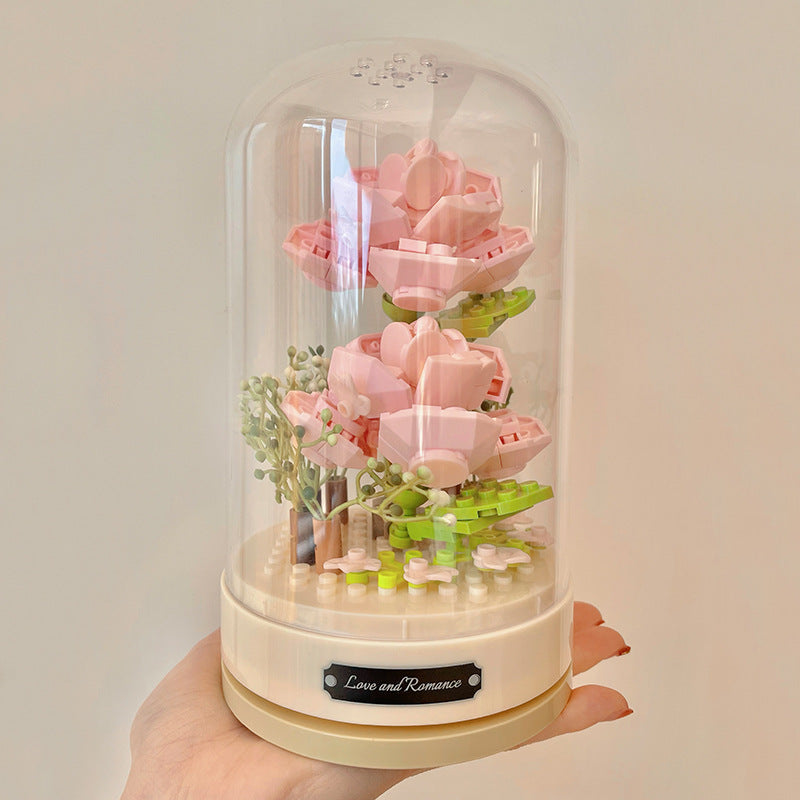 DIY-Bauset: Lego-Rose mit Spieluhr — 100-200 Teile