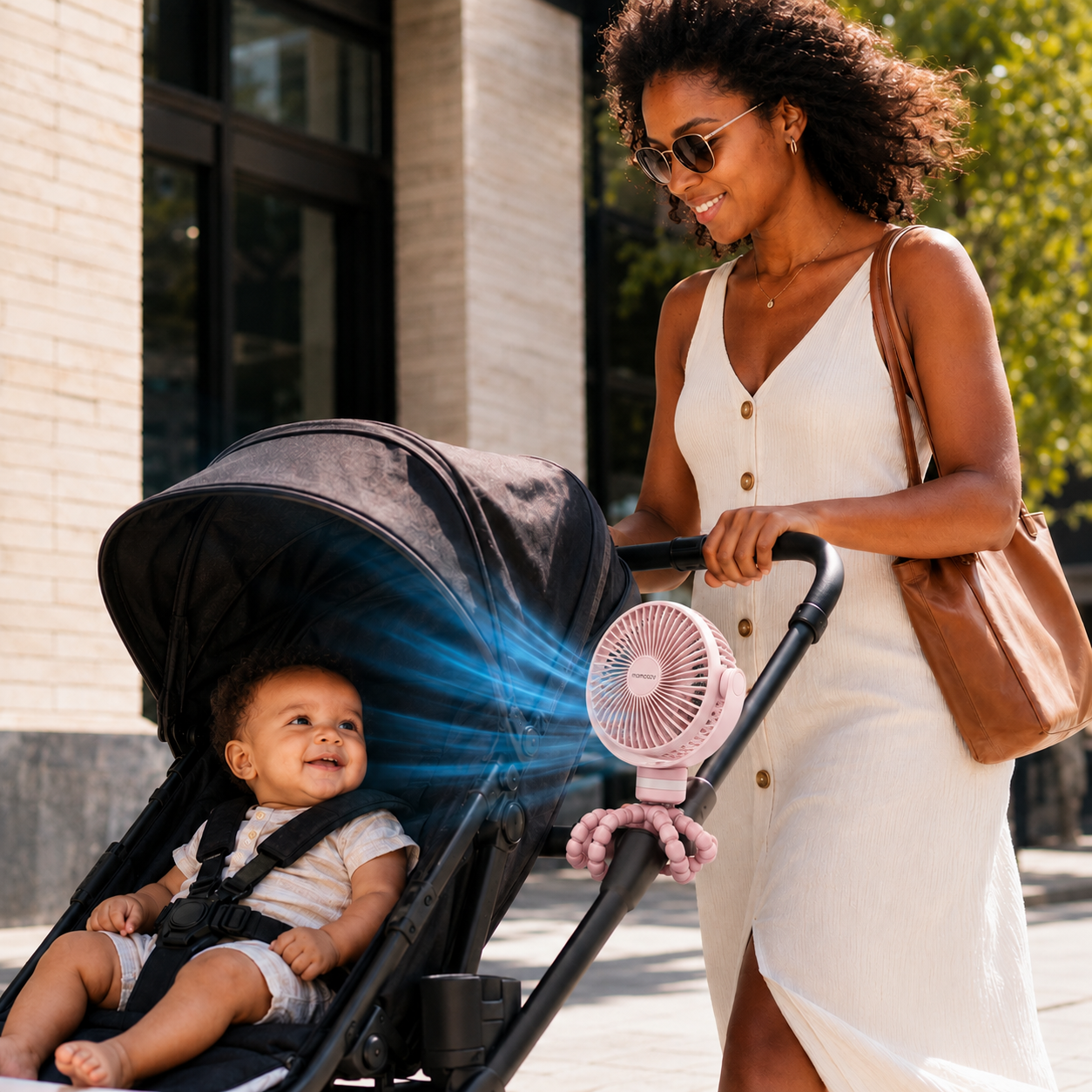 FlexGrip USB Rechargeable Octopus Fan — Portable, Flexible Neck Design