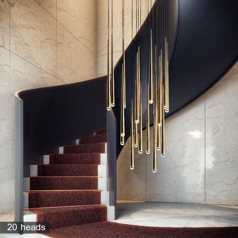 Lustră suspendată modernă Jules — elegantă, cu cristale în formă de lumânări