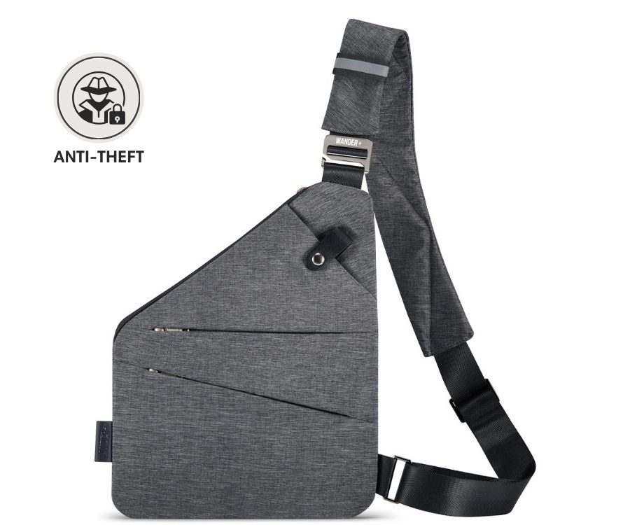 Anti-Theft Travel Bag — Concealed Zipper Design & Secure Front Pockets