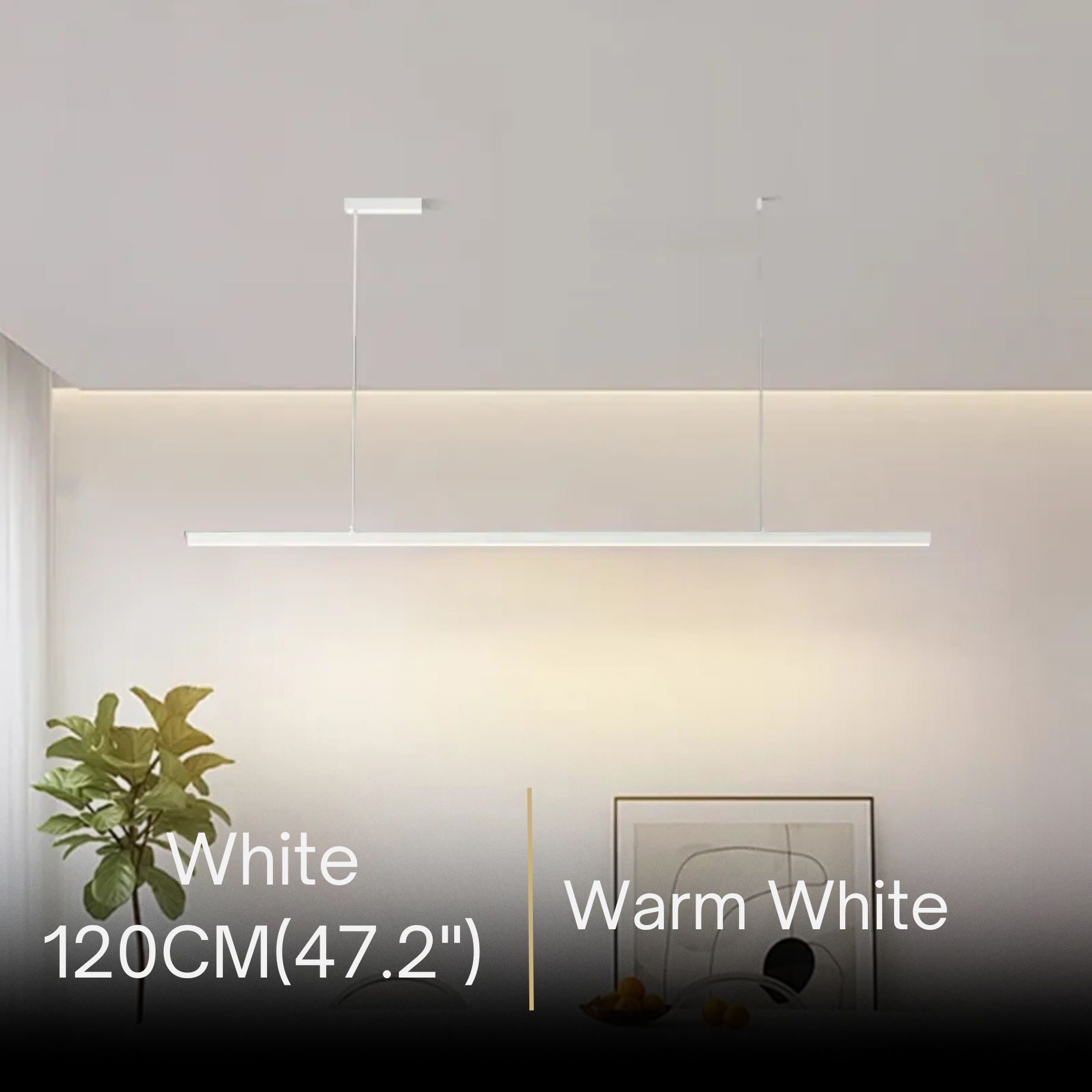 Modern LED Pendant Light – White/Black Metal/Glass for Dining Room - Flindria