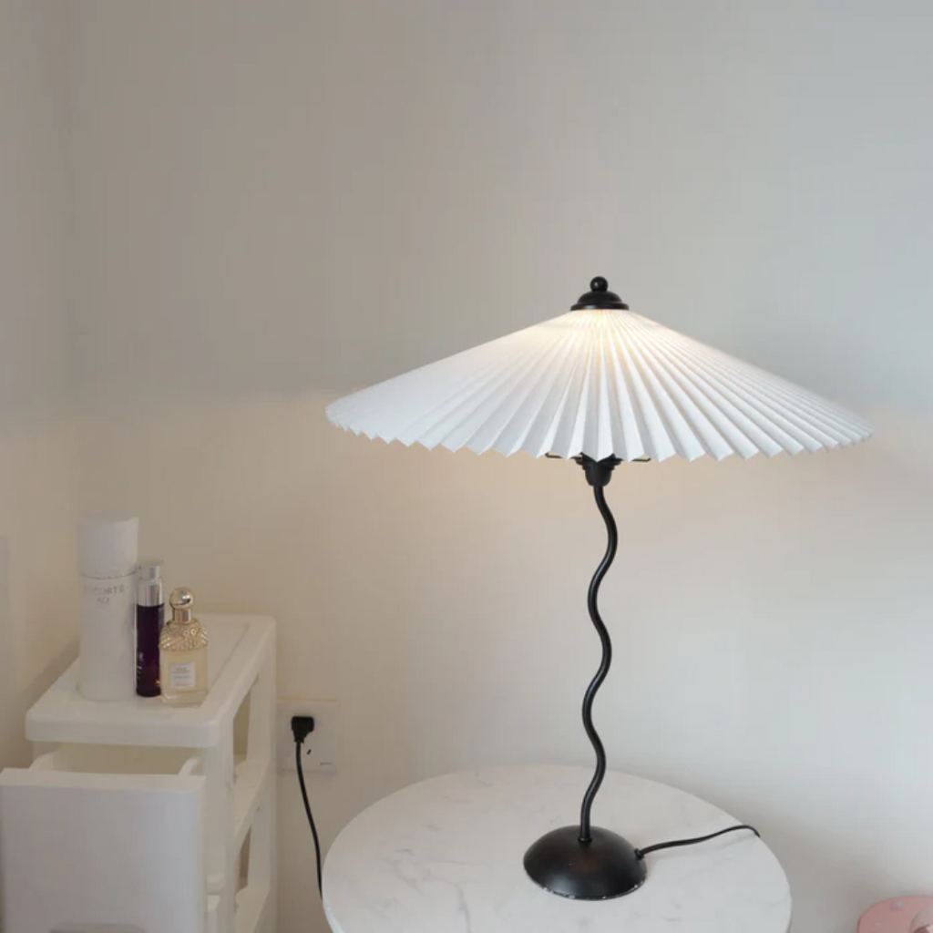 AureaArc Table Lamp With Cozy Warm Lighting And Curved Form