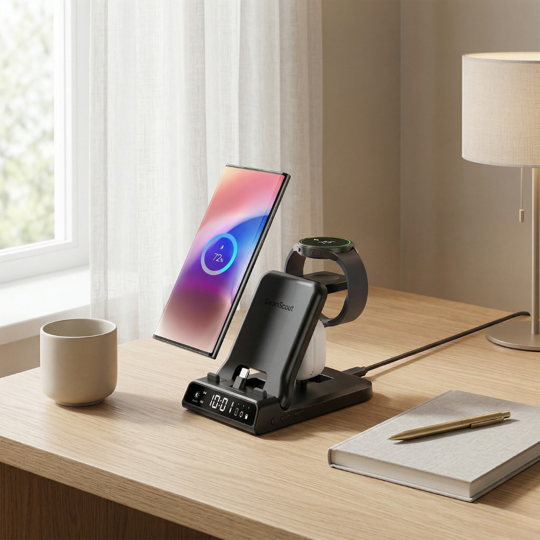 محور شحن متعدد الأجهزة USB-C من SwanScout 701S