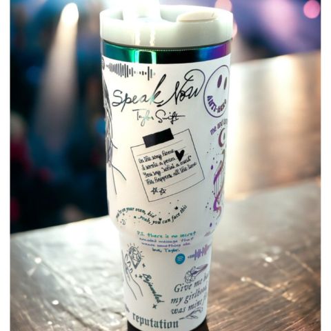 Bicchiere termico Taylor Swift in acciaio inox, edizione limitata