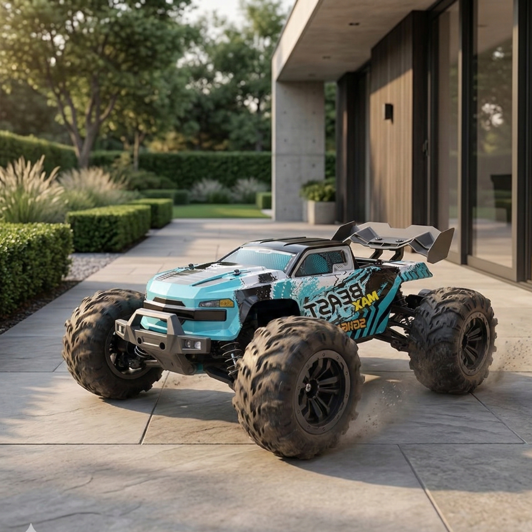 Crawler RC 4WD ad alta velocità brushless in scala 1:16 — Camion radiocomandato