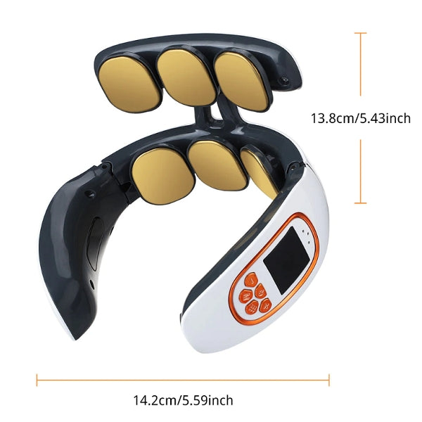 SolacePro Deep Pulse-varmemassager — målrettet lindring af halshvirvelsøjlen