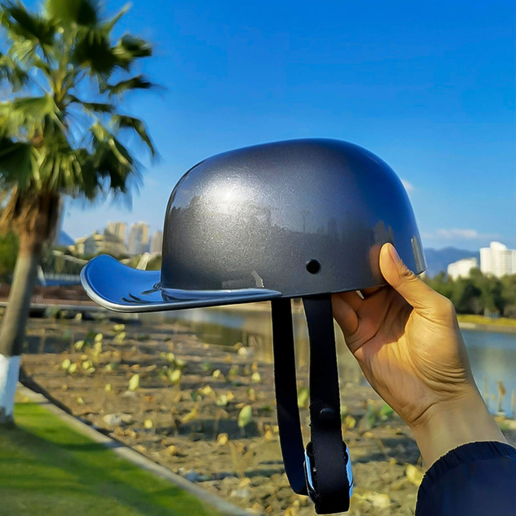 Motorradhelm im Baseballkappen-Stil - DOT-geprüfte Schutzausrüstung für Fahrer