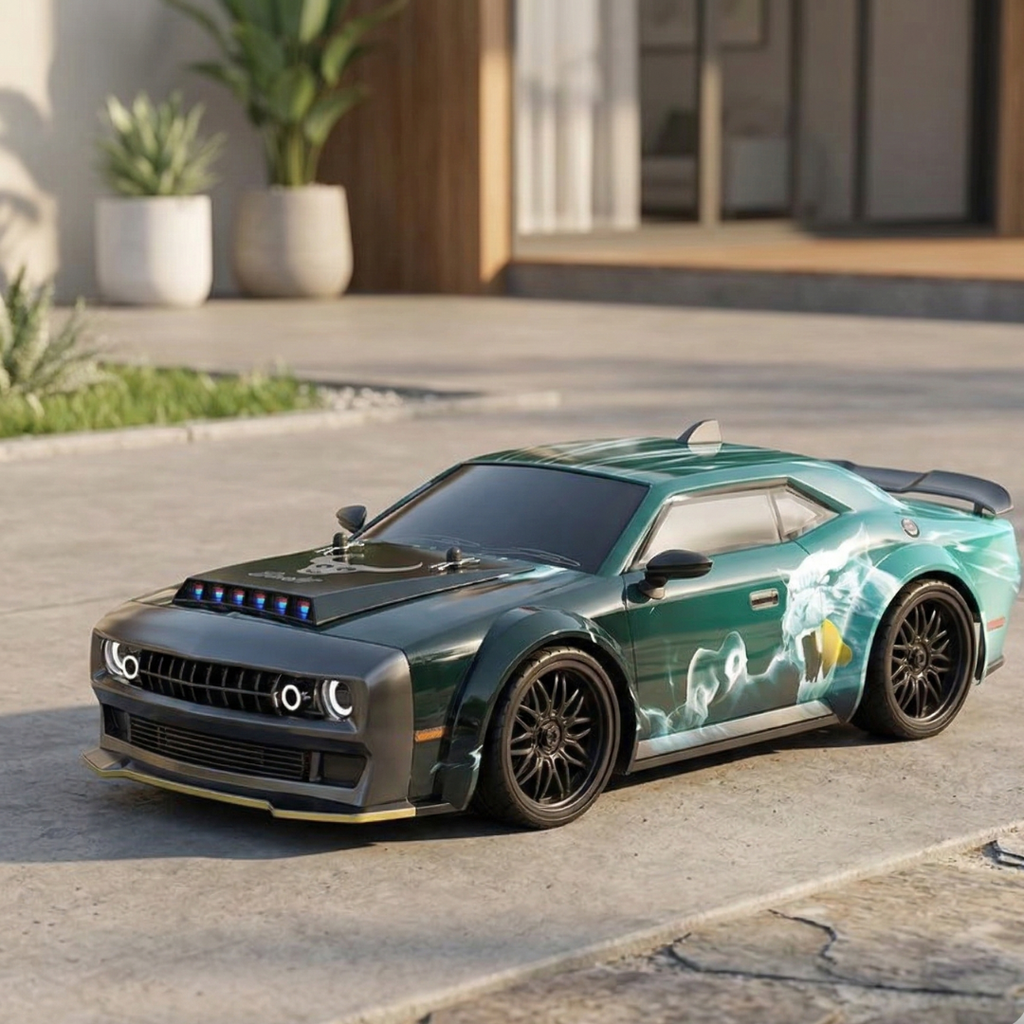 1:16 Scale Brushless 4WD RC Car — 70km/h Top Speed, Engineered Chassis Frame