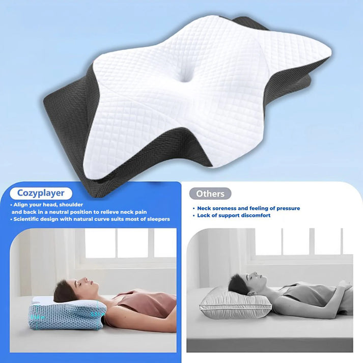 CozyRest® ergonomisk nackkudde i memoryskum — Smärtlindring