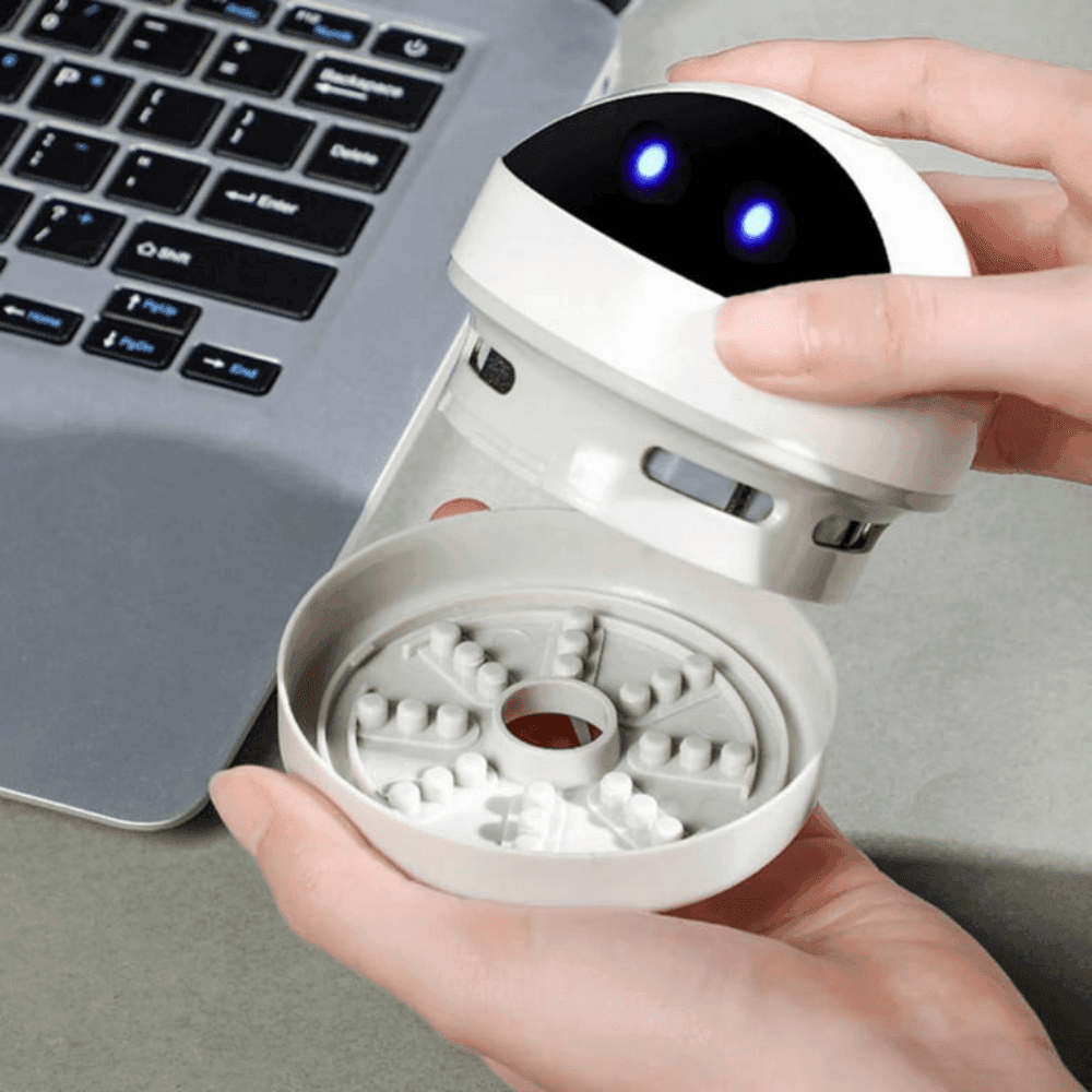 Mini Desk Vacuum Cleaner Robot — Compact USB Rechargeable