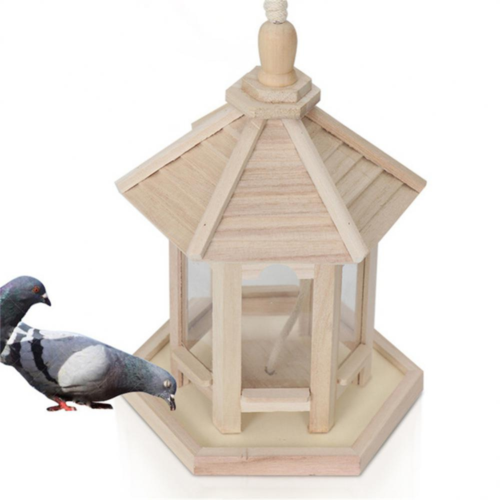 Wooden Transparent Household Bird Feeder | Filindra