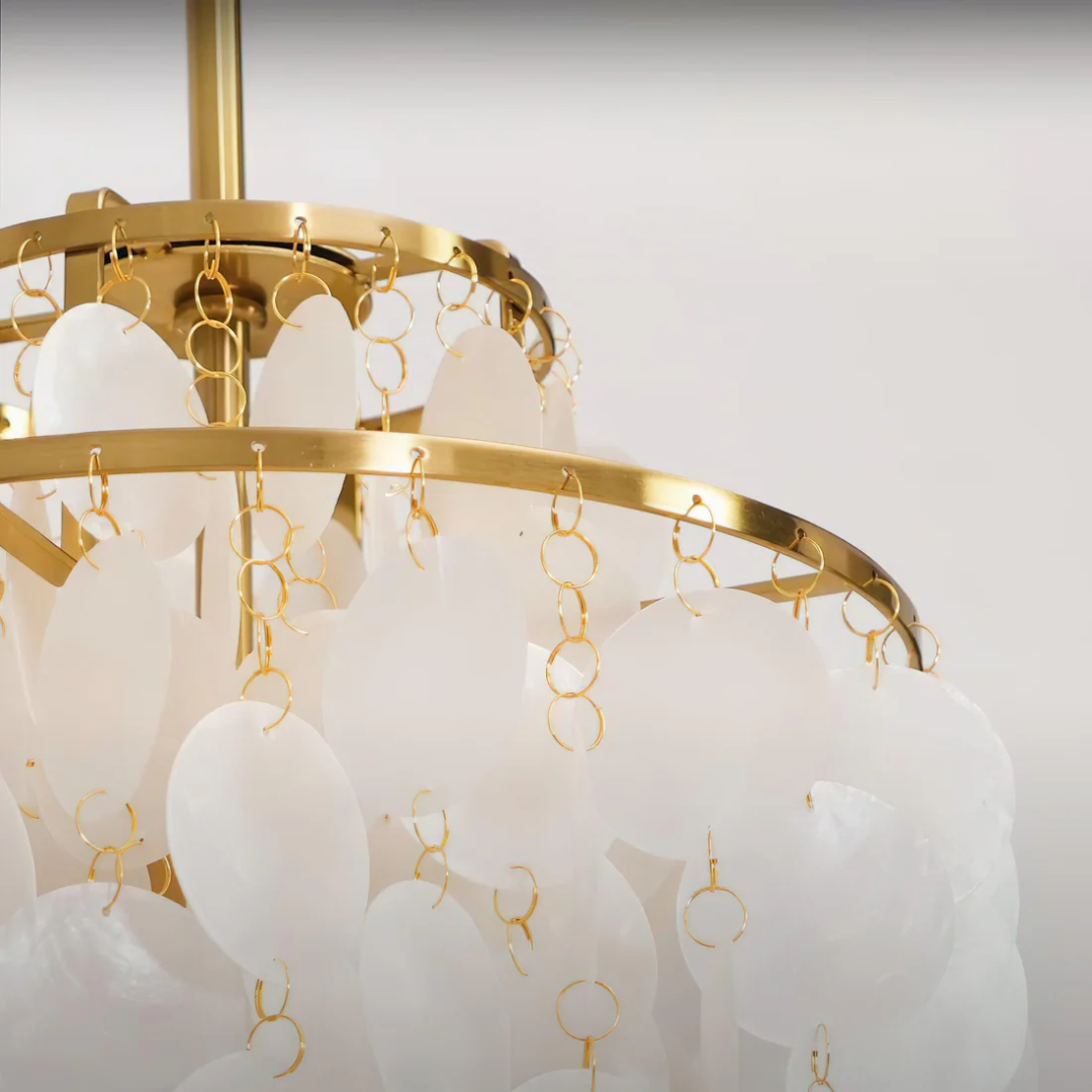 Suspension Seashell par Kirrea avec lueur vintage pour salles à manger