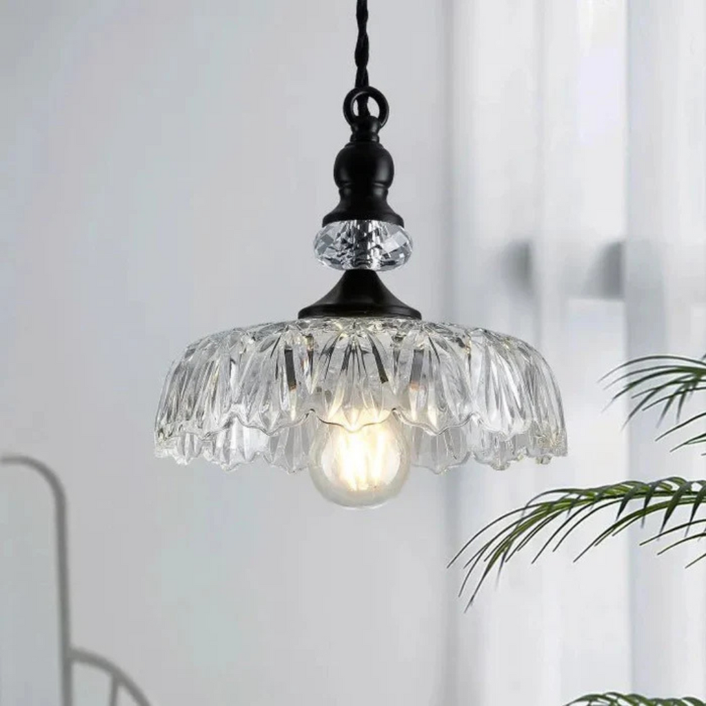 Astrae Glass Pendant Light With Retro Charm For Dining Areas