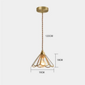 Lunara Dining Room Pendant Light With Stained Glass Design